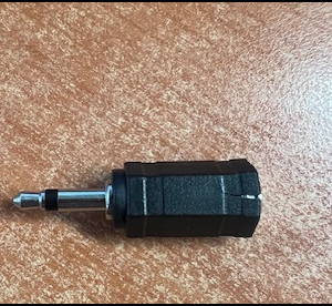 3.5mm Mono Plug to 3.5mm Stereo Socket Adapter